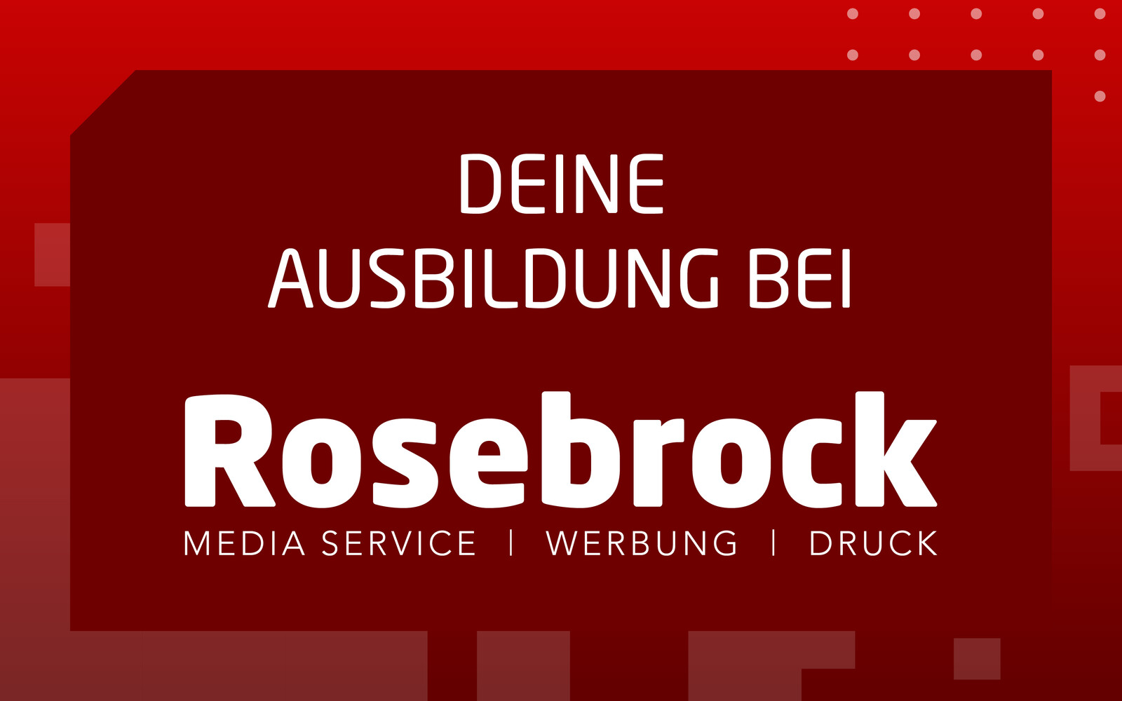 Ausbildung bei Rosebrock 2026